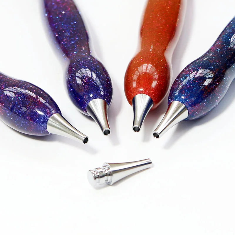 Multi-color Resin Diamond Painting Tool Metal Drills Accessories Kits Diamond Art Diamond Painting Tools Nail Point Drill Pen