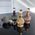 Empty 15ml Luxury Essential Oil Glass Bottle Metal case  Pocket Arabian Attar Bottle with Glass Stick