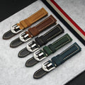 Vintage Leather Watch Strap Quick Release 20mm 22mm 24mm 26mm Crazy Horse First Leather Watch Band for Men