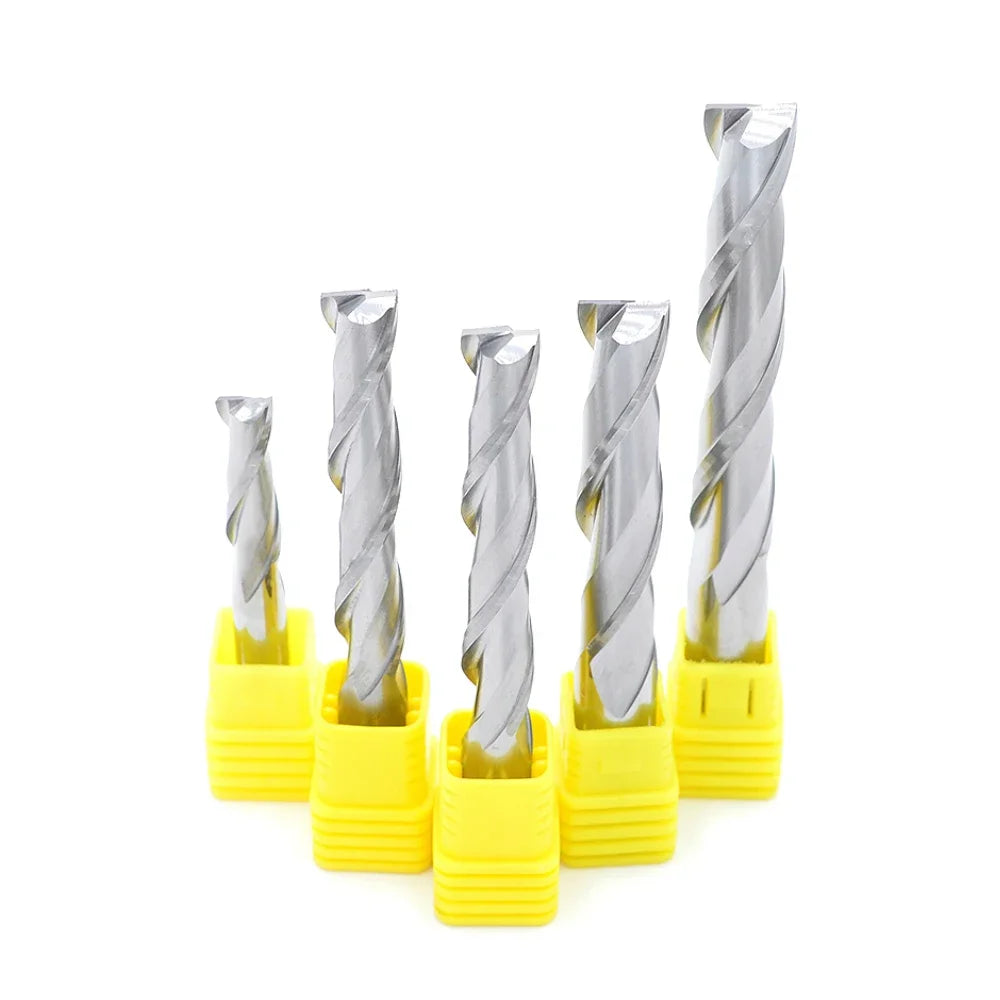 1pc CHAJANE OEM Solid Carbide Milling Cutter 3.175 4 6 8mm 2 Flute Spiral Router Bit Carbide End Mill Wood MDF