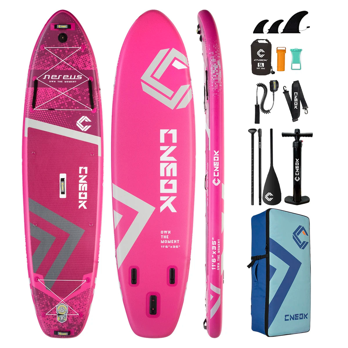 11'6 *35" Inflatable Paddleboard Stand up Paddle Boards Soft Surfboard for Water Sports Sap Boards
