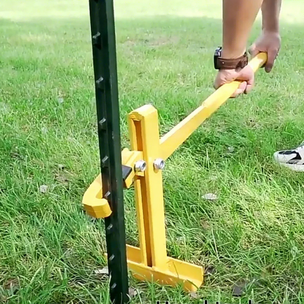 Manual Fence Tools Steel Fence Post Lifter Fence Post Puller for T / Y Post