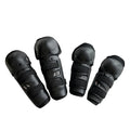 Ergonomically Designed Motorcycle Elbow and Knee Protectors with Hook and Loop Straps for Bikers