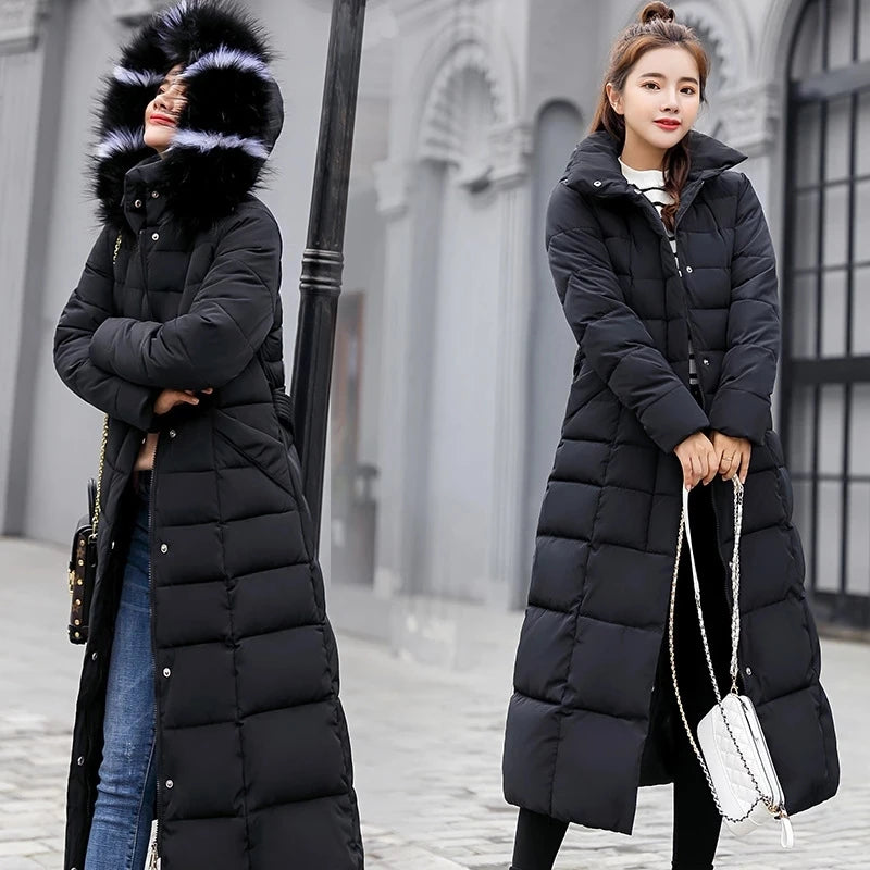 Women Winter Cotton Coat Fur Collar Jackets Fashion Blazer Winter Padded Parka Clothes Bomber Jacket for Women