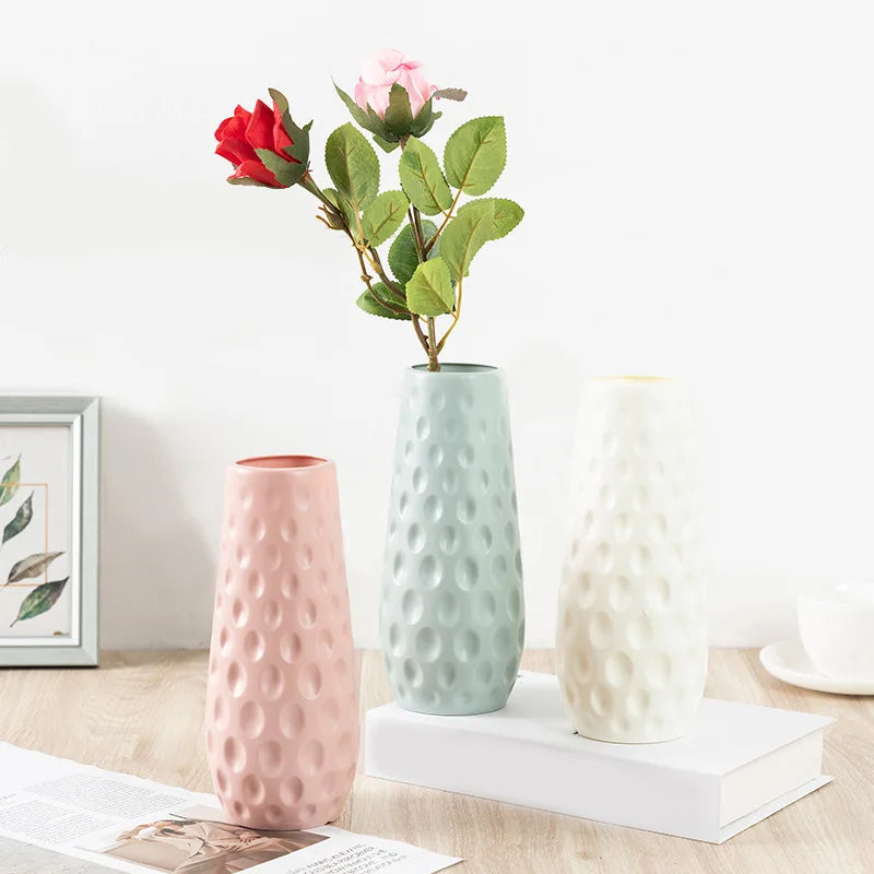 Nordic Multi Style Plastic Vase  Living Room Modern Creative Simplicity Home Decorations Vase