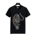 Free Sample Tiger Rhinestone Iron on Heat Transfer logo Custom for Clothes