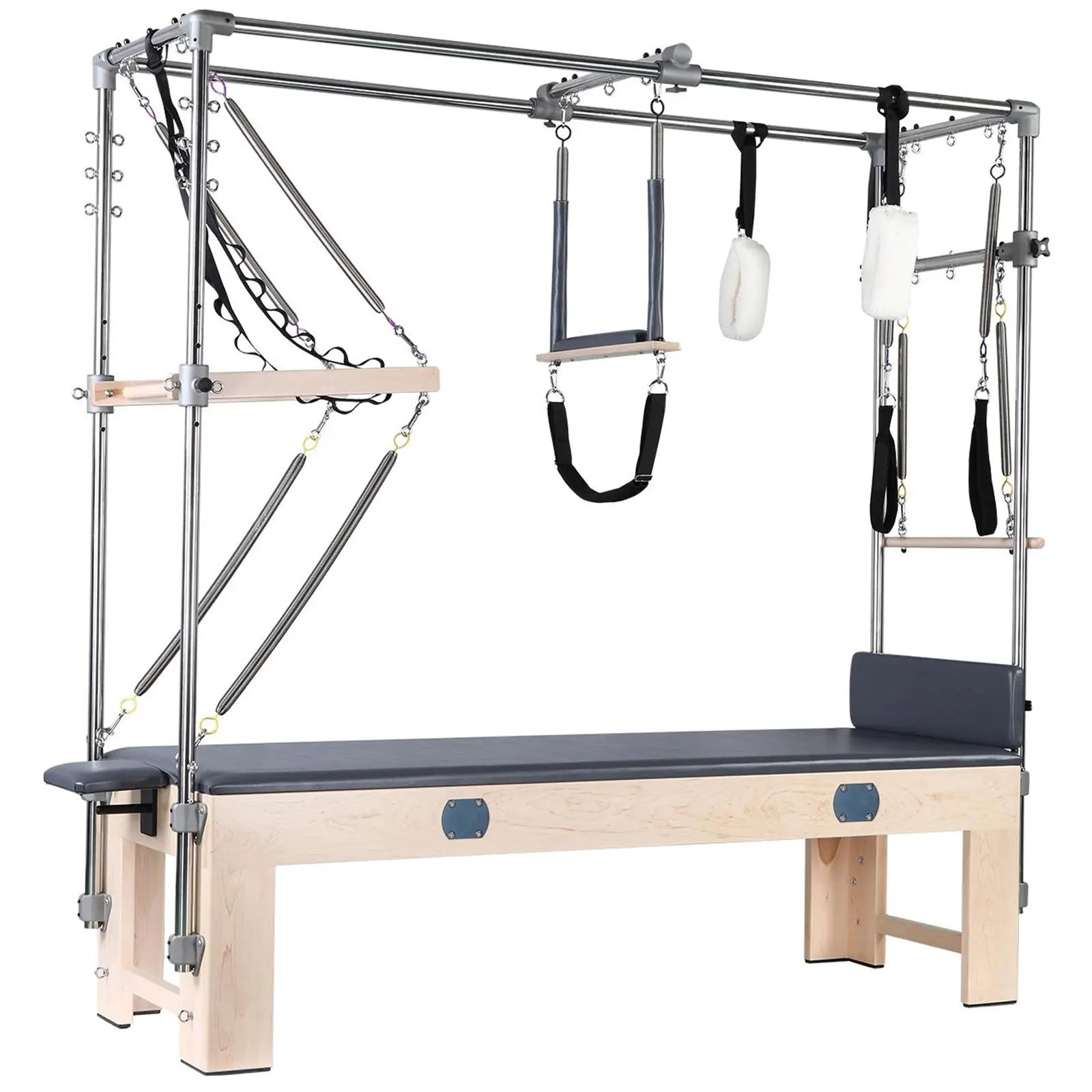 Import Springs Maple Pilates Cadillac Full Trapeze Table Solid Wood Pilates Cadillac