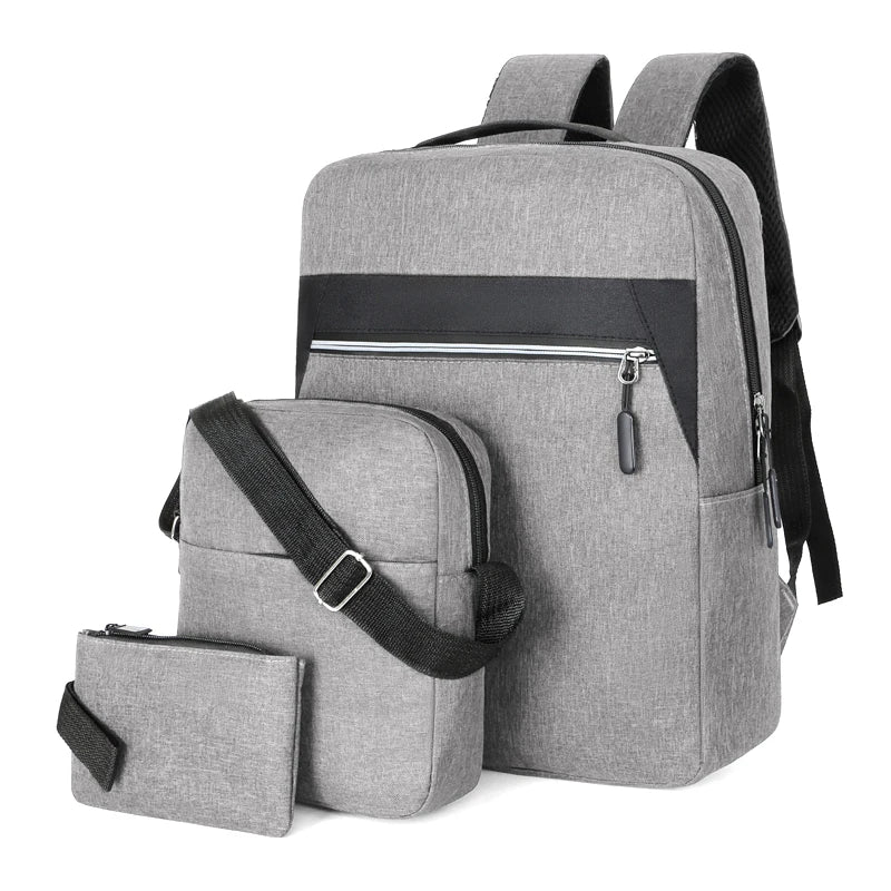 Hot Selling Customized LOGO Fashionable and Durable School Bags 3-Piece Set Laptop Backpack 3-Piece Set Laptop Backpacks