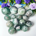 Wholesale Snowflake Fluorite Quartz Crystal Ball Polished Well Fluorite Healing Stone Crystal Sphere