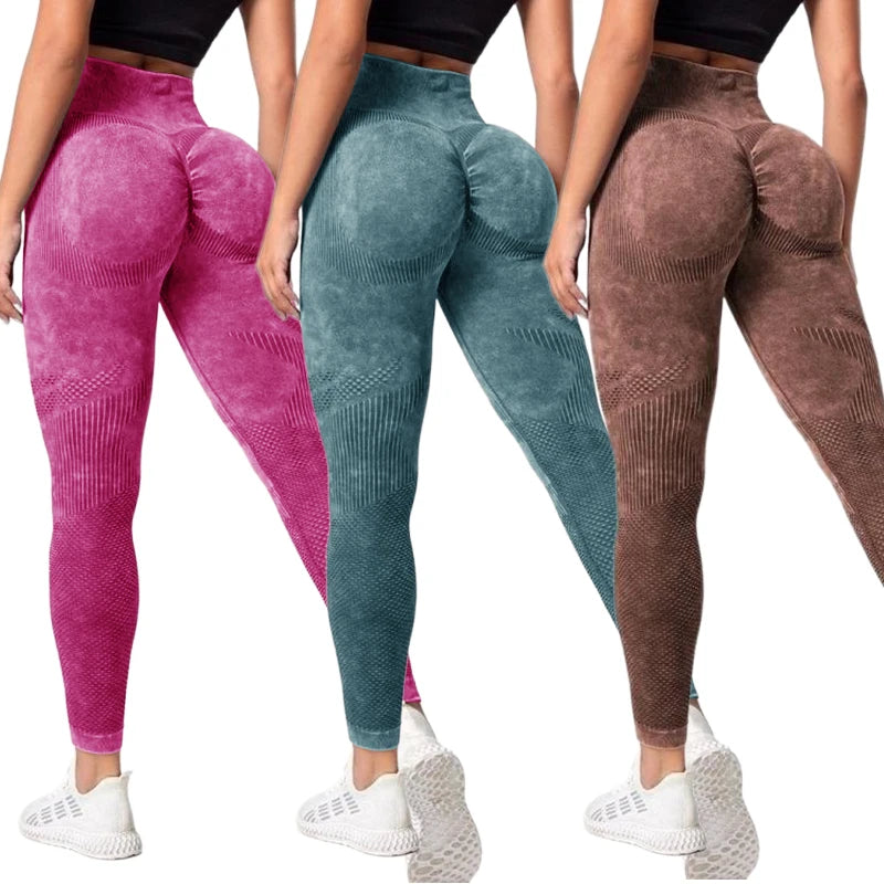 Hot Sale Women's High Waist Scrunch Booty Custom Eco-Friendly Breathable Yoga Leggings for Fitness Workout