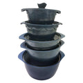 Wholesale Frigideira Antiaderente 10PCS Non Stick Cookware Set Granite Coating Aluminium Pot Casserole Dish with Lid