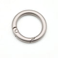 hang Plating Silver Color 28mm Metal Ring Round Carabiner Open Spring Ring