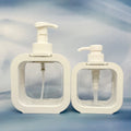 China Supplies 300ml 500ml Empty  square Soap Cleaning Plastic Packaging Hand Soap Foaming Pump Bottle with Pump