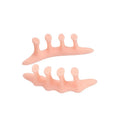 Hammer Toe Straightener with No Loop 4 Count Gel Spacer Splint and Crutch for Hammertoes Overlapping and Mallet Toes