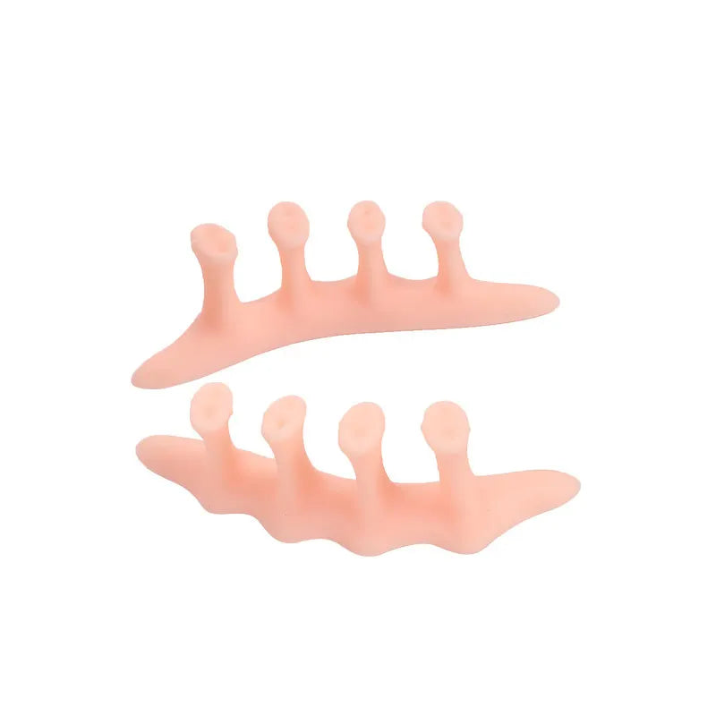 Hammer Toe Straightener with No Loop 4 Count Gel Spacer Splint and Crutch for Hammertoes Overlapping and Mallet Toes
