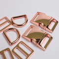 Multi Color Multi Size Quick Release Plastic Metal Rose Gold D Ring Blank Buckle for Belt Dog Product Bag Lanyard