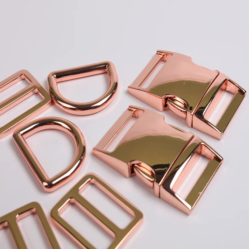 Multi Color Multi Size Quick Release Plastic Metal Rose Gold D Ring Blank Buckle for Belt Dog Product Bag Lanyard