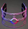 Cyberpunk Glasses LED Light up Glasses with 7 Colors 4 Modes for Partynight Club Festival