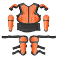 Motorcycle Anti-fall Children Riding Protective Gear Set Off-Road Armor Jacket Knee Pads and Elbow Pads
