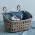 Hammock Thick Plush Warm Bed for Hamster House Nest Sleeping Bag Hanging Tree Beds Guinea Pig Hamster 1set Basket and Blanket