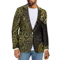 Best Selling Men's Designer Blazer Polynesian Print Winter Warm Jacket with Long Sleeves Brand New Custom Single Breasted Suits