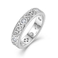Wholesale 925 Sterling Silver Celtic Knot Ring for Women with Cubic Zirconia