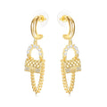 2023 New Fashion Vintage Cute Handmade Brass Earrings for Women Gift Large Colored Tassel Drop Earrings