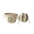 Accept Custom Logo Round Bottom Small Natural Cotton Linen Tea Jar Pouch Candle Bags