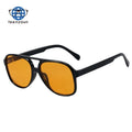 Teenyoun Classic Vintage Sunglasses for Women Men Large Frame Retro 70S Eyewear