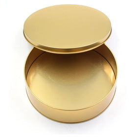 Cake Cans Gold Cake Cookie Container Metal Tin Can