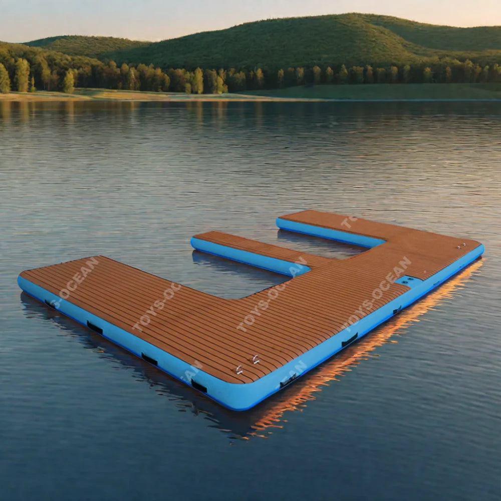 Customize Floating Pontoon Boat Jet Ski Platform Inflatable Floating Jet Ski Dock