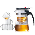 550ml 700ml 750ml 850ml 900ml Home Hotel Restaurant Office Heat Resistant Borosilicate Kongfu Glass Teapot Pot with Lid