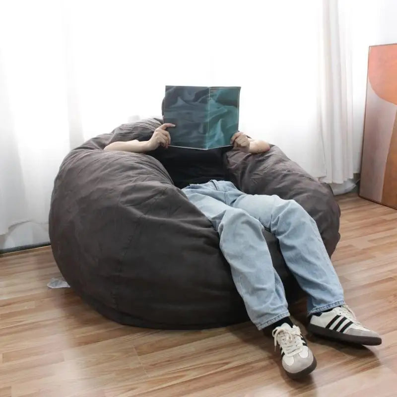 Deluxe Large Lazy Chair Sofa Bean Bag Sponge Filled Comfortable Reading Rest Lazy Sofa Single Bean Bag