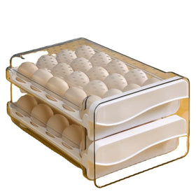 Kitchen Egg Storage Box Refrigerator Special Drawer Type Fresh-keeping Egg Box Shockproof Egg Rack Tray Transparent Creative PC