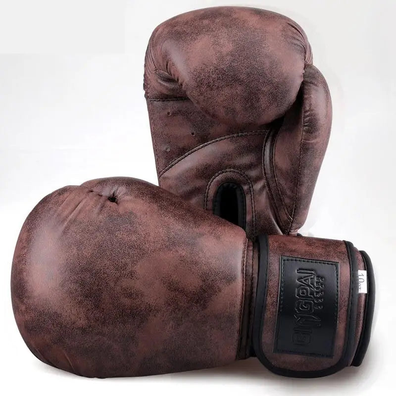 Vintage Boxing Gloves Sandbag Muay Thai Combat Adult Professional Boxing Gloves