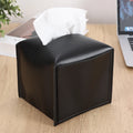 Factory Wholesale Fashion Style Household Supplies Microfiber Leather Paper Towel Tissue Holder Cover Leather Tissue Box