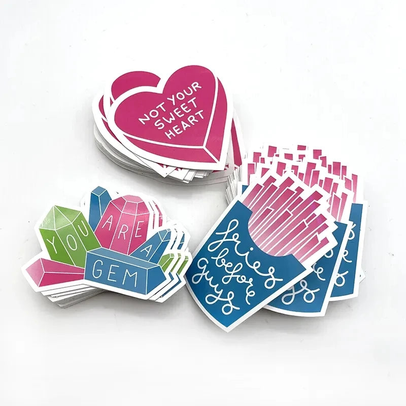 Custom Design Printed Waterproof PVC Car Stickers Custom Printing Die Cut Vinyl Stickers Label