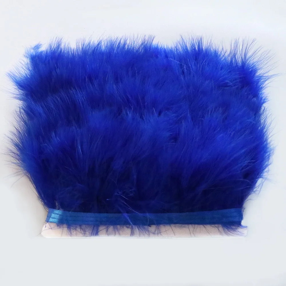 Wholesale Ostrich Feathers Dyed Raw Pattern 6-10cm Fluffy Fringes and Trims for Crafts and Clothing Accessories