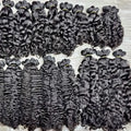 Factory Price Raw Human Cambodian Wavy Bundles  Raw Natural Curly Indian Curly Hair Burmese Curly Human Hair Extension Dropship