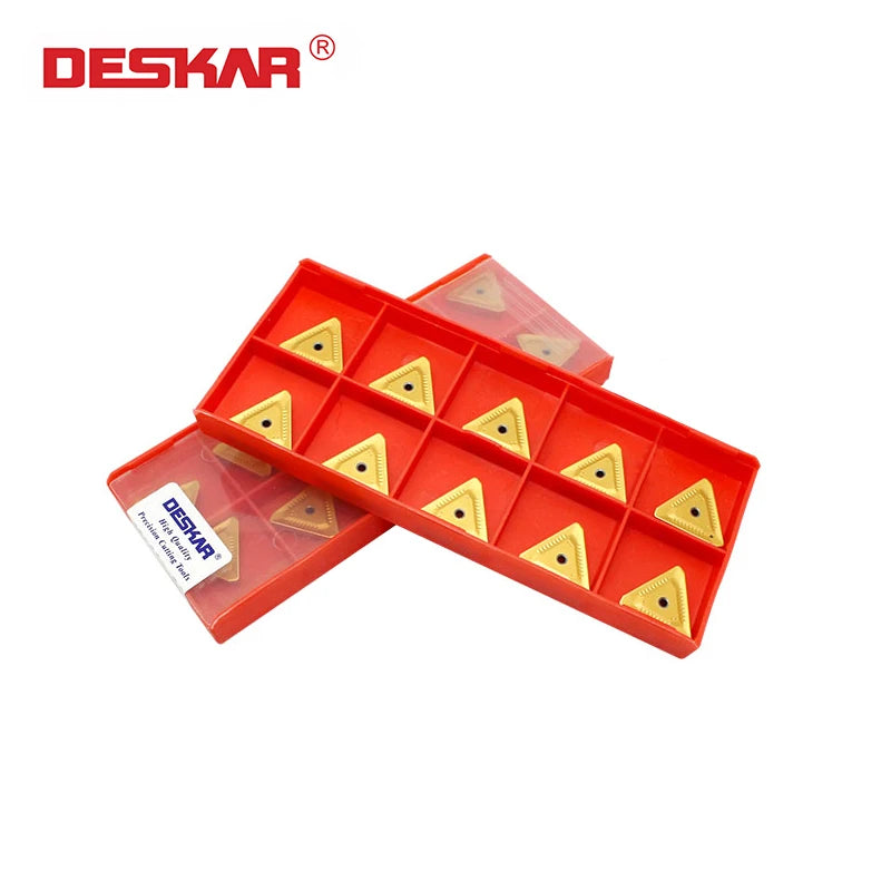 DESKAR CNC Lathe Carbide Inserts Turning Tools Machining Milling Cutter Blade TPXR2204PDSR-FM LF6028