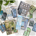 20pcs/pack PET Sticker Pack Window Weather Series Literary Fresh Handbook Material Stickers