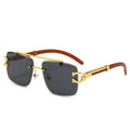 New Metal Plastic Frame Sun Eyewear Wholesale Fashion Frameless Outdoors Sunglasses