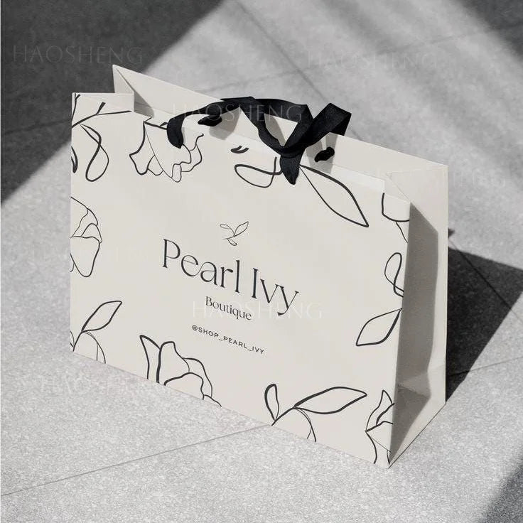Biodegradable Luxury China Wholesale Foldable Recyclable Printed Gift Tote Shopping Paper Shopping Bag Cardboard with logo