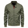High Quality Winter Zip Pocket Bomber Jacket for Men Custom Logo Casual Stand Fashionable Streetwear