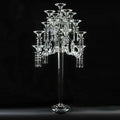 Wedding Decoration Candle Holders Tall 17 Arms Crystal Glass Candelabra Centerpiece