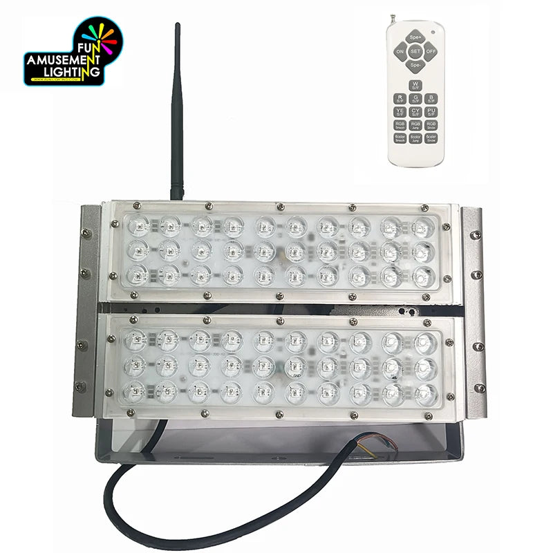Cheap 100 Watt RGB LED Flood Light High Temperature Resistant Christmas Color Changing for Outdoor 100W Floodlight
