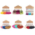 HOVANCI  Popular Assorted Set Hollow Flower Tassel Charm Earrings 3 Pairs Set Boho Jewelry Fringe Drop Earrings For Women