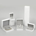 Manufacturer LOGO White Paper Jewelry Storage Box for Ring Necklace Bracelet Packing Durable and Stylish