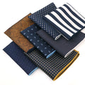 Fashion Gold Paisley Floral Printed Handkerchief Pocket Square Chest Towel Hankies for Wedding Neckwear Pocket Towels