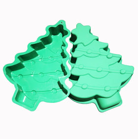 HY Christmas Tree Silicone Cake Mold Large Baking Pan